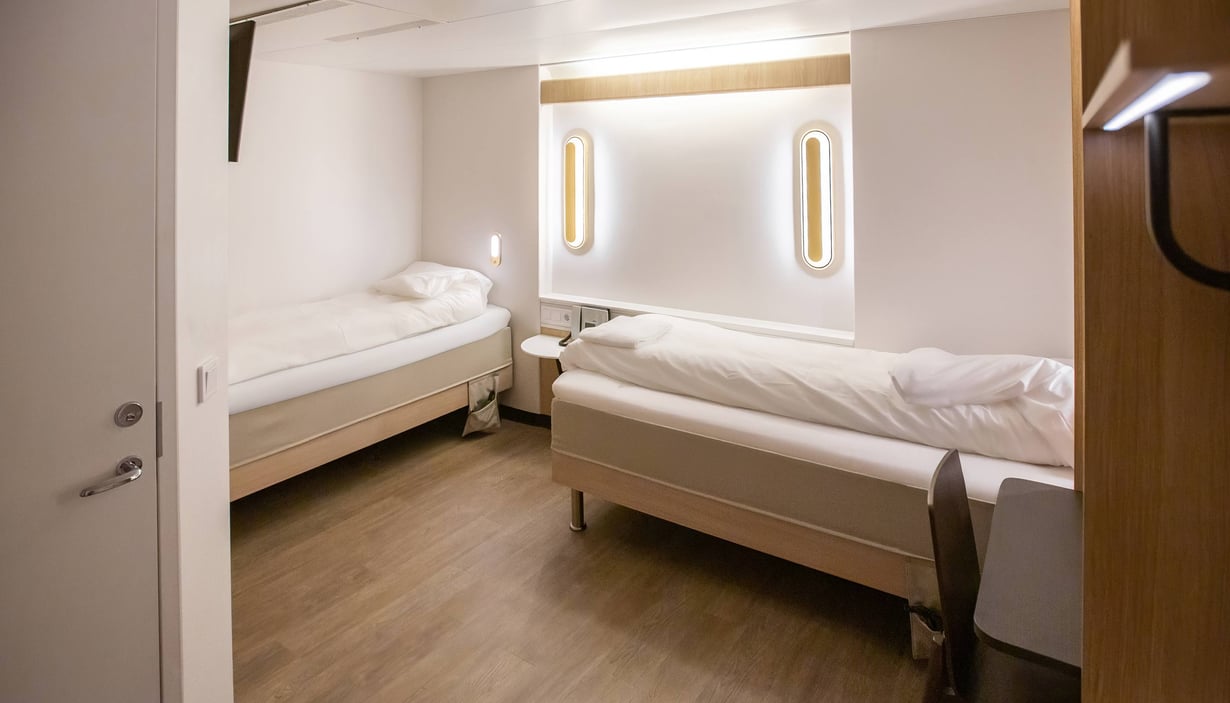 Indvendig handicapvennlige lugarer på Pearl