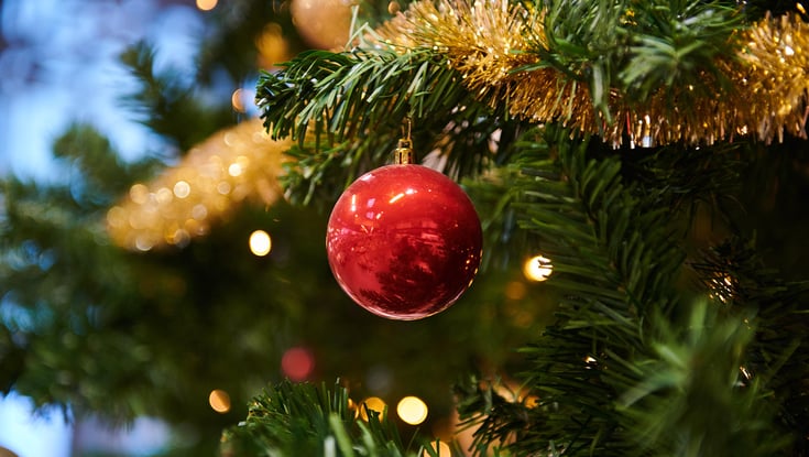 Juletre med julekuler