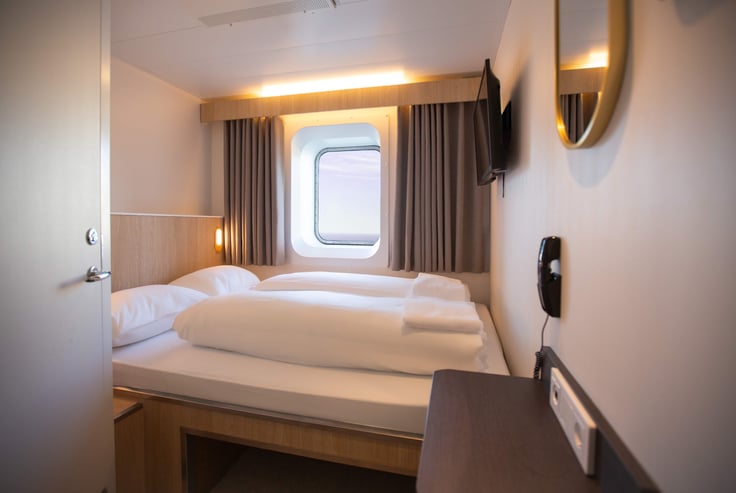 Standard lugar med havutsikt og smal dobbeltseng