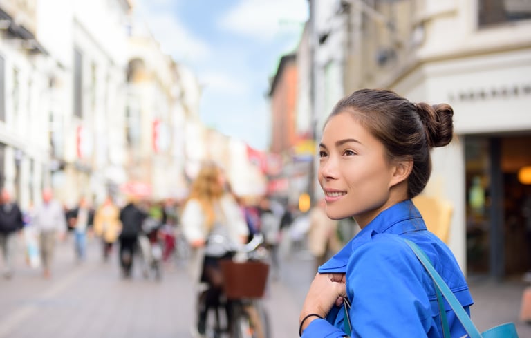 Kvinner på Strøget i København