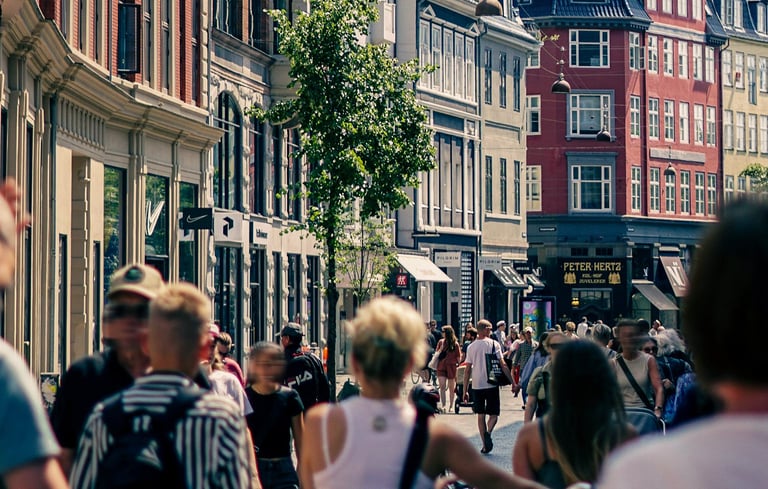 Shopping på Strøget i København