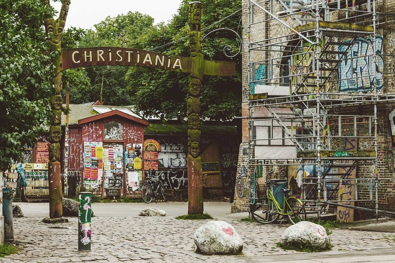 Portal inn i Christiania i København